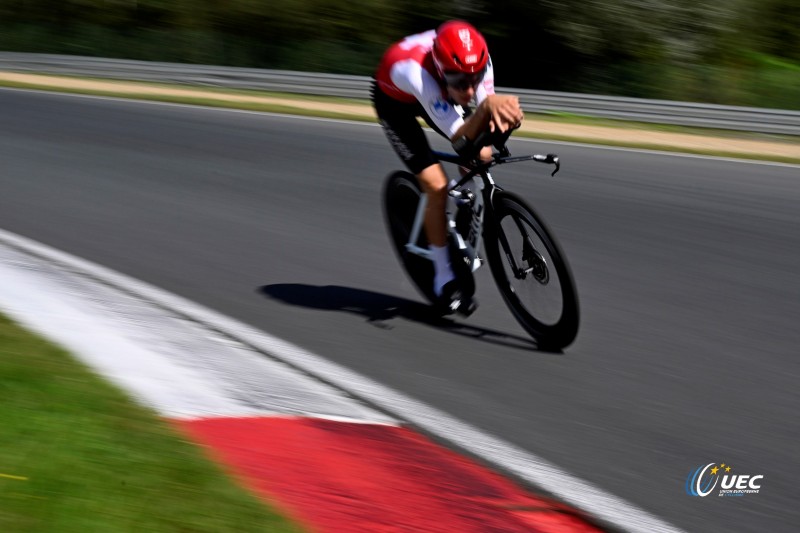 2024 UEC Road European Championships - Limburg - Flanders - Men U23 Individual Time Trial 31,2 km - 11/09/2024 - Fabian Weiss (SUI) - photo Ivan Benedetto/SprintCyclingAgency?2024